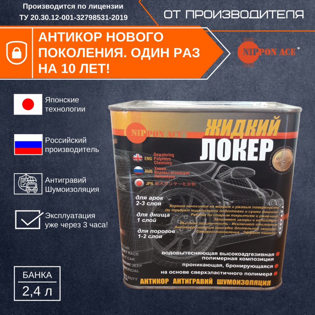 Антикоррозийная обработка, жидкий локер